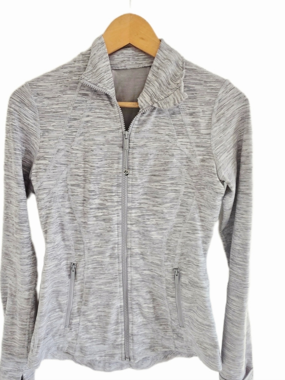 Lululemon Define Jacket Gray Space Dye Size 6
